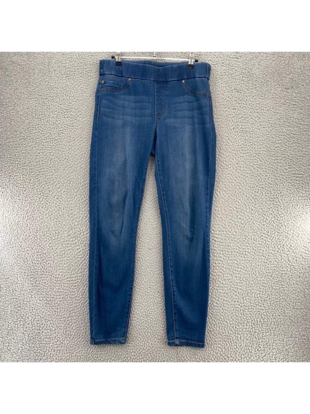 Liverpool Jeans Womens 8 Blue Petrol Wash Denim Legging Ankle Stretch Pockets